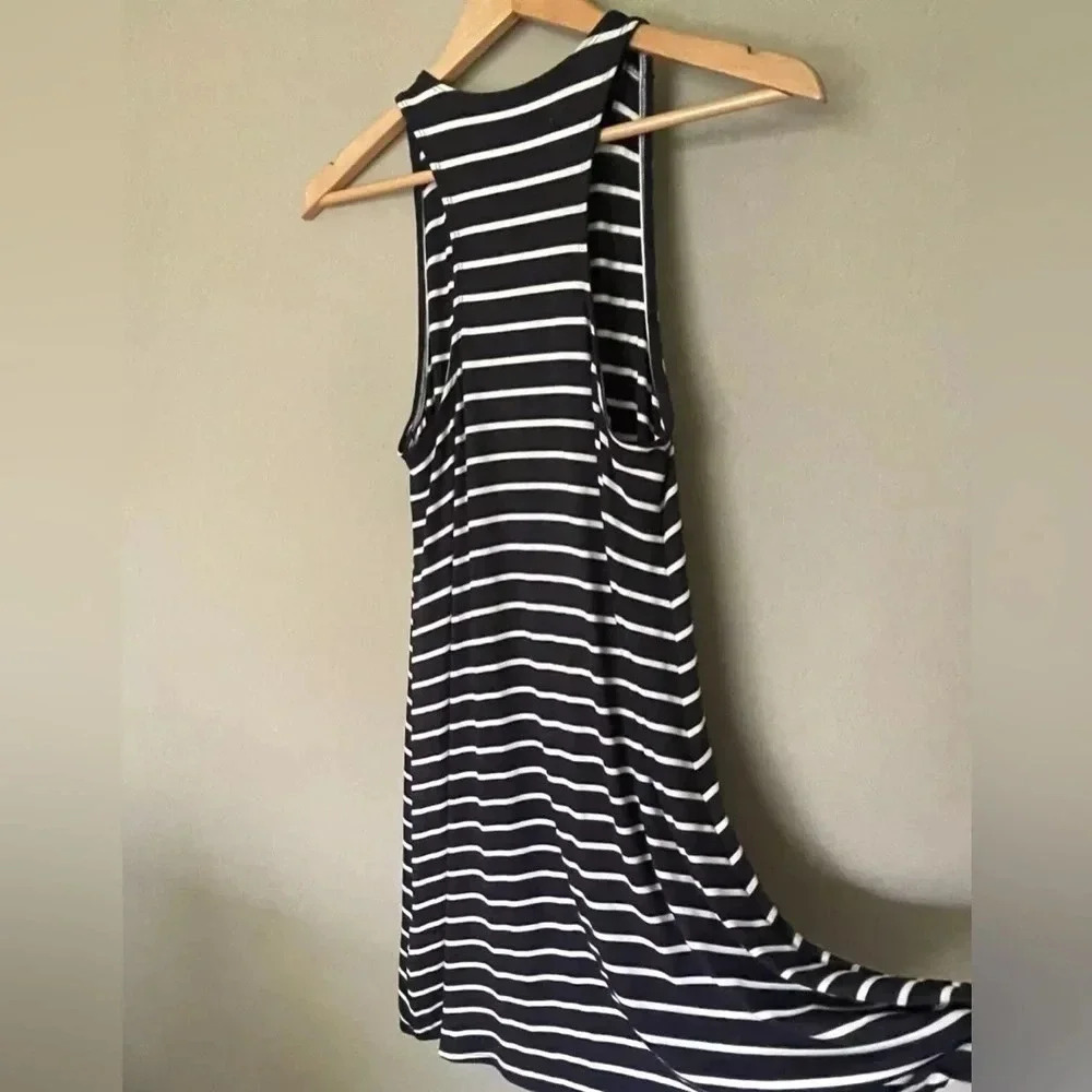Abercrombie & Fitch Nautical Striped Sundress Sleeveless Racerback Navy Size S - Picture 2 of 6